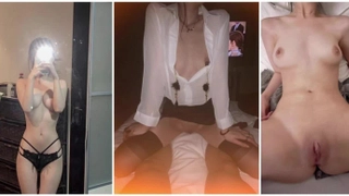 瘦弱的亚洲业余爱好者被大白屌操得紧绷的阴道